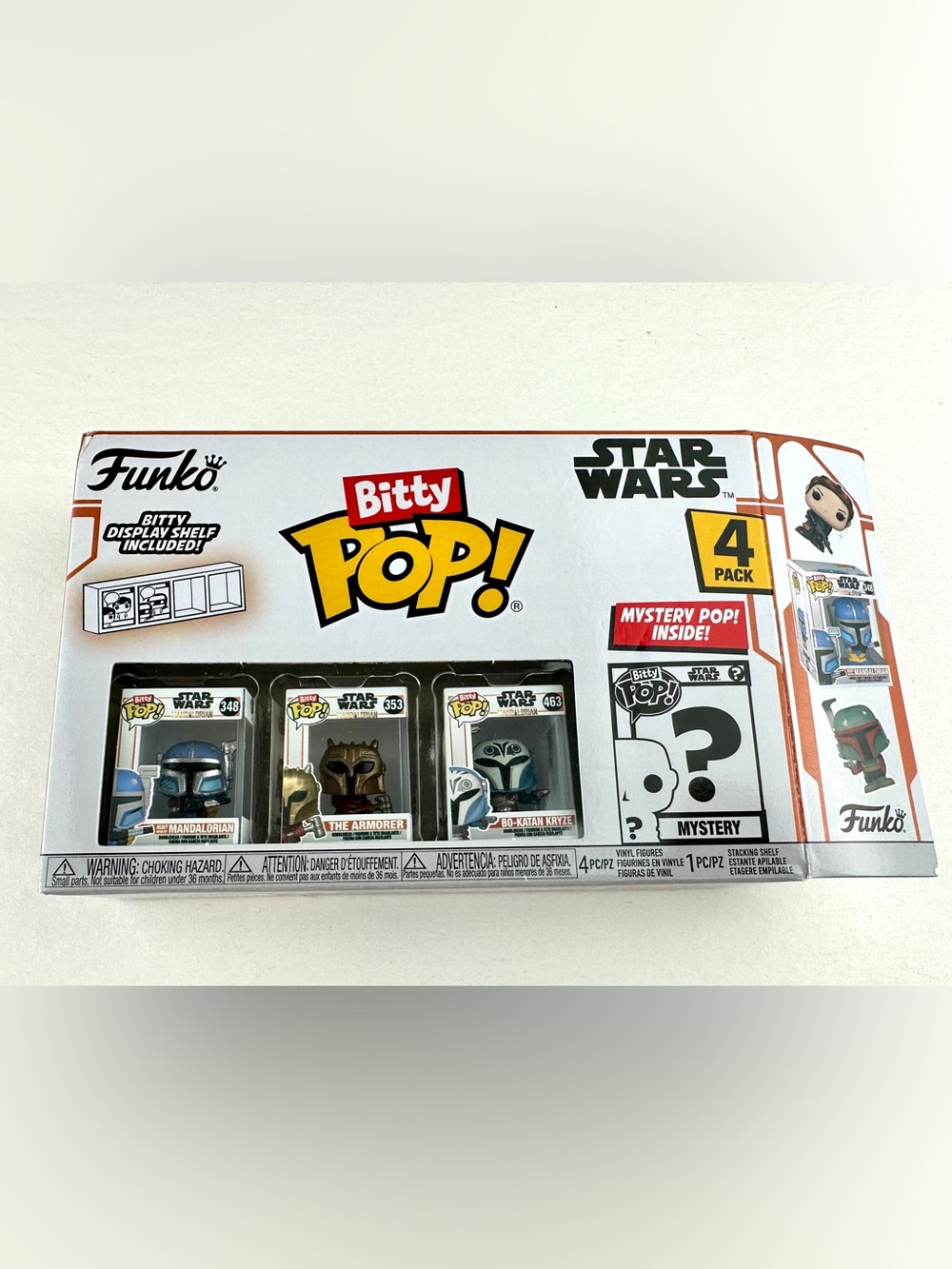 Funko Bitty Pop Star Wars Mandalorian 4 Pack Rare Grogu w/Frog Mystery #379